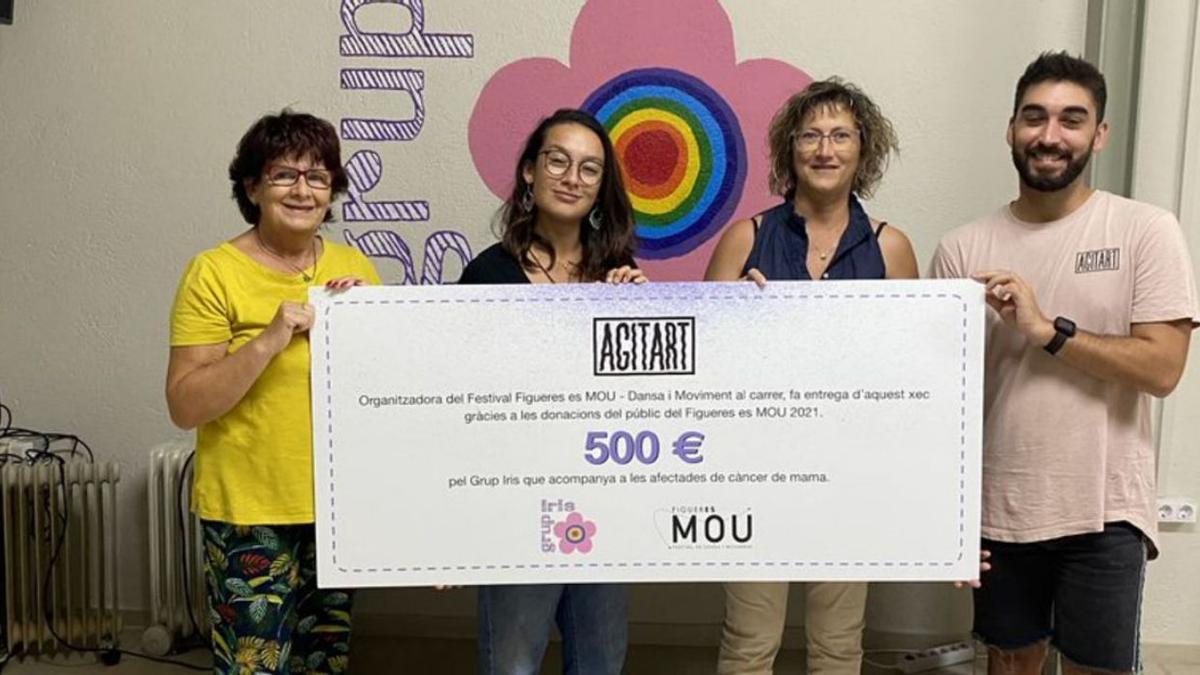 Figueres Es Mou Lliura 500 euros en donatius al Grup Iris