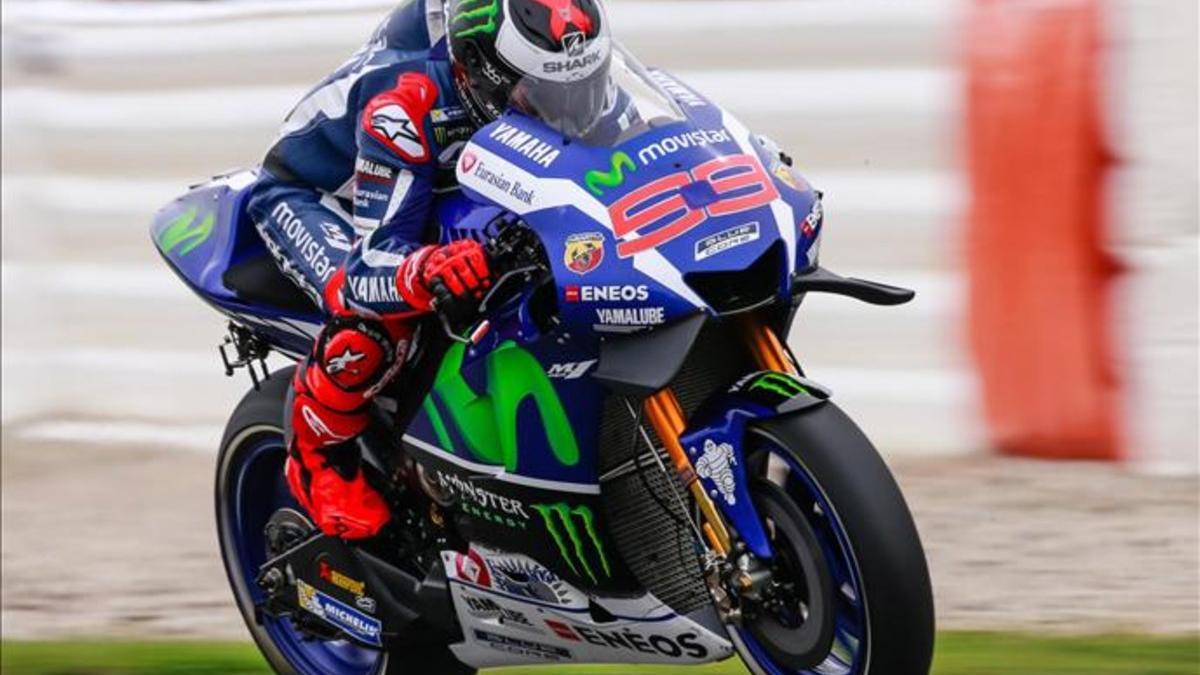 Jorge Lorenzo en el test de Brno