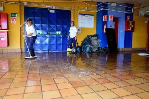 Zonas del cono sur de Las Palmas de GC afectadas despues de la lluvia del 23.10.2015.Martin Freire.