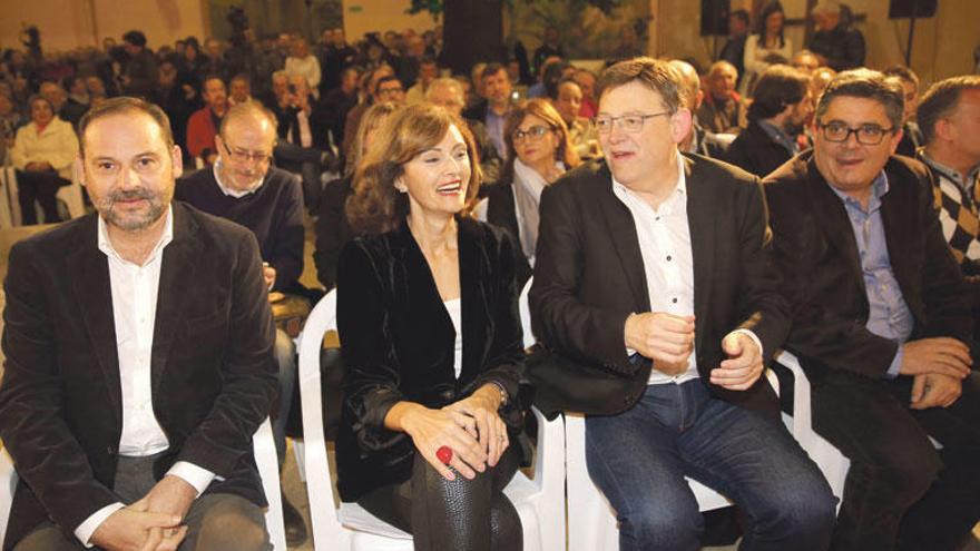 Ábalos, Botella, Puig y Boix, en el arranque de la campaña.