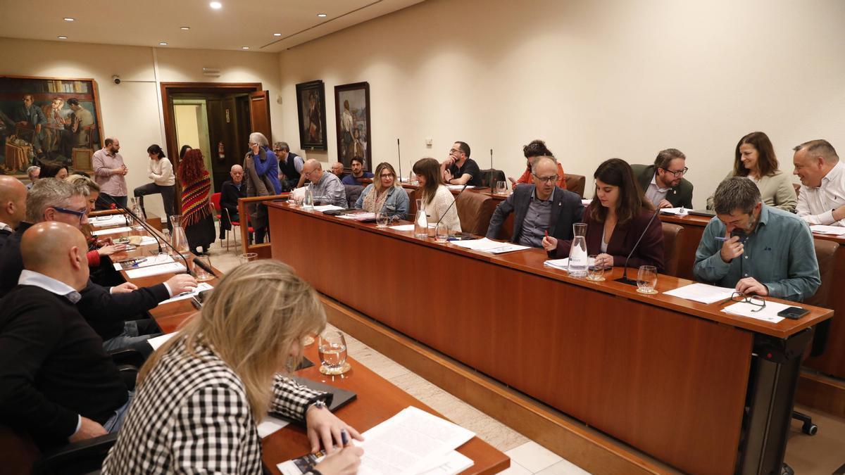 Un momento de un Pleno del Ayuntamiento de Avilés, en una imagen de archivo.