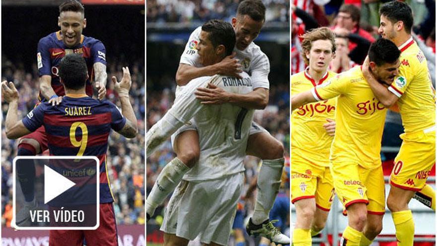 Barça y Madrid pelearán por la Liga; el Sporting, por no bajar