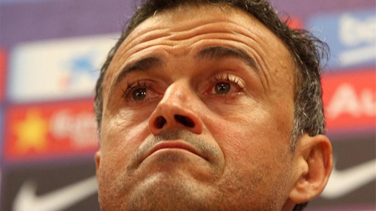 Luis Enrique Martínez, en rueda de prensa