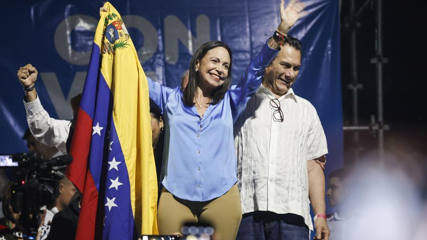 La líder opositora de Venezuela María Corina Machado.