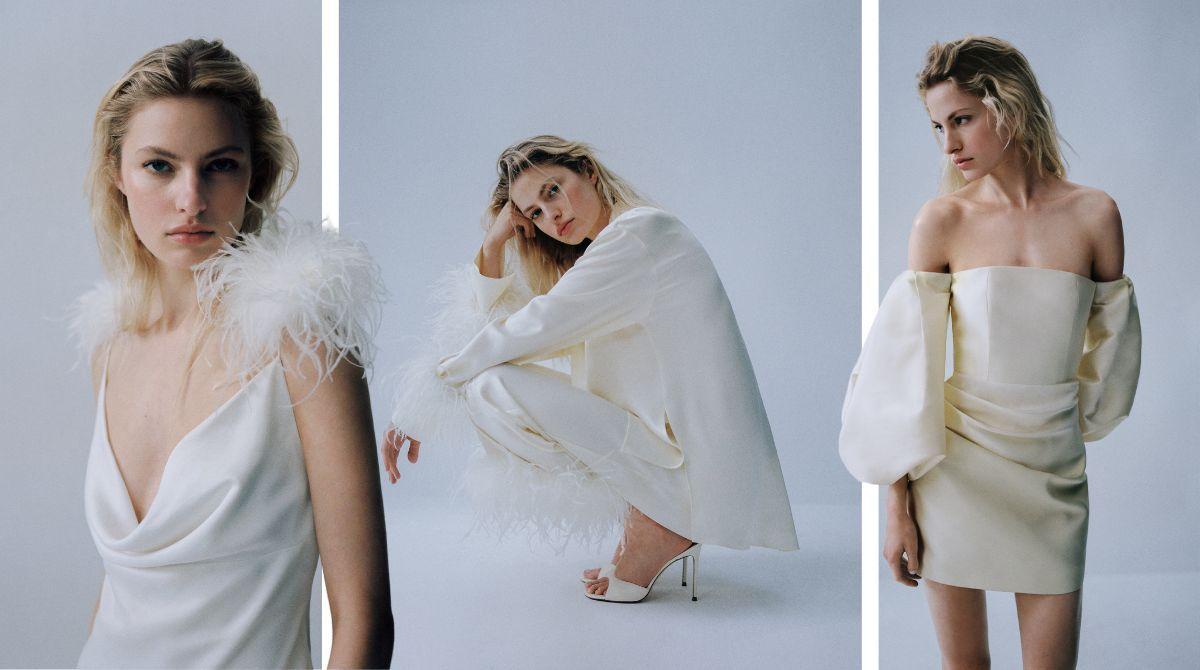 MANGO Novias del 2023, la colección 'Capsule' de Mango es para del vestido de novia de lentejuelas al traje blanco con plumas