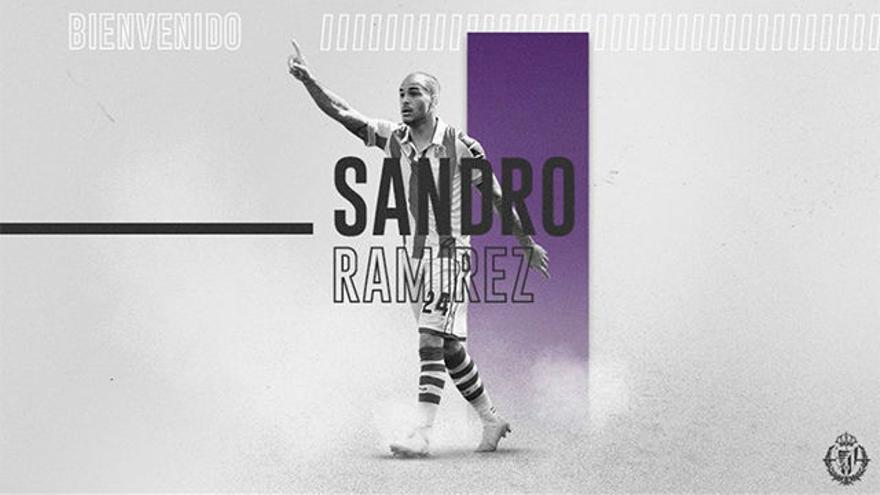 El Valladolid anunciala el fichaje de Sandro Ramírez