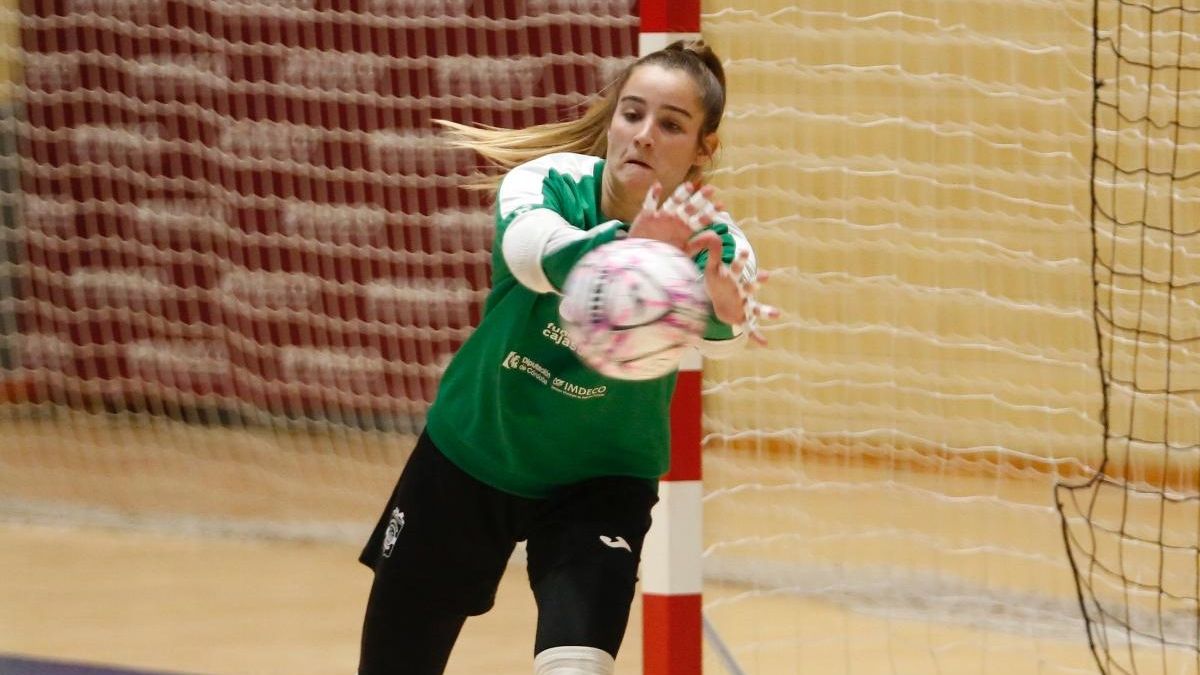 Ceci Moreno, durante un entrenamiento.