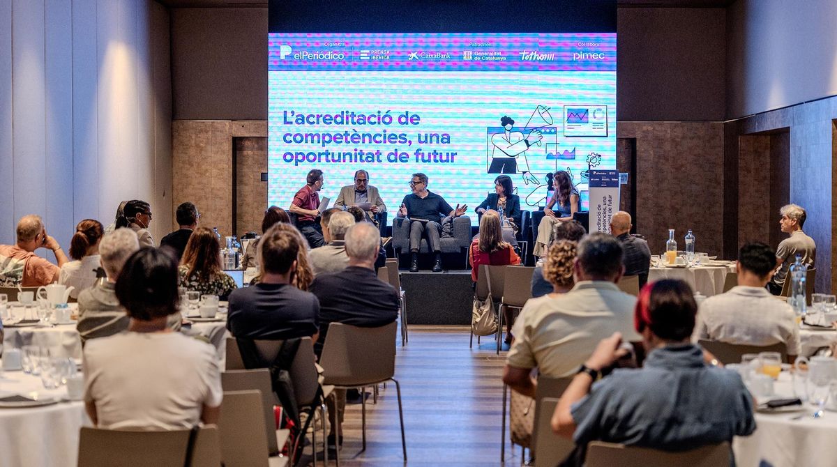 Participantes de la mesa redonda sobre competencias de futuro en la sede deEL PERIÓDICO en Barcelona. Participantes de la mesa redonda sobre competencias de futuro en la sede deEL PERIÓDICO en Barcelona.