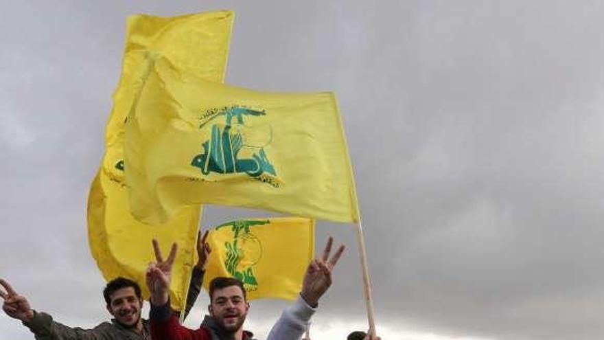 Seguidores de Hezbolá celebran el supuesto triunfo. // Reuters