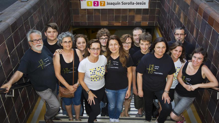 Víctimas del metro en la estación de Jesús.