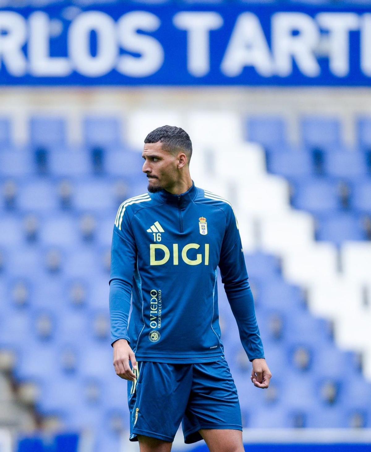 David Carmo, en el Tartiere. | REAL OVIEDO