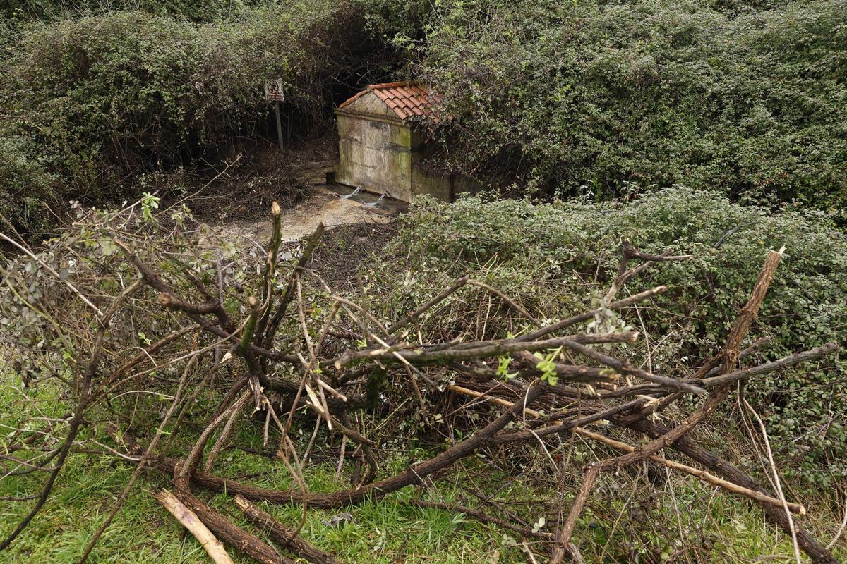 La histórica fuente de Contrueces, en Gijón, de nuevo a la vista gracias al trabajo e iniciativa de los vecinos (en imágenes)