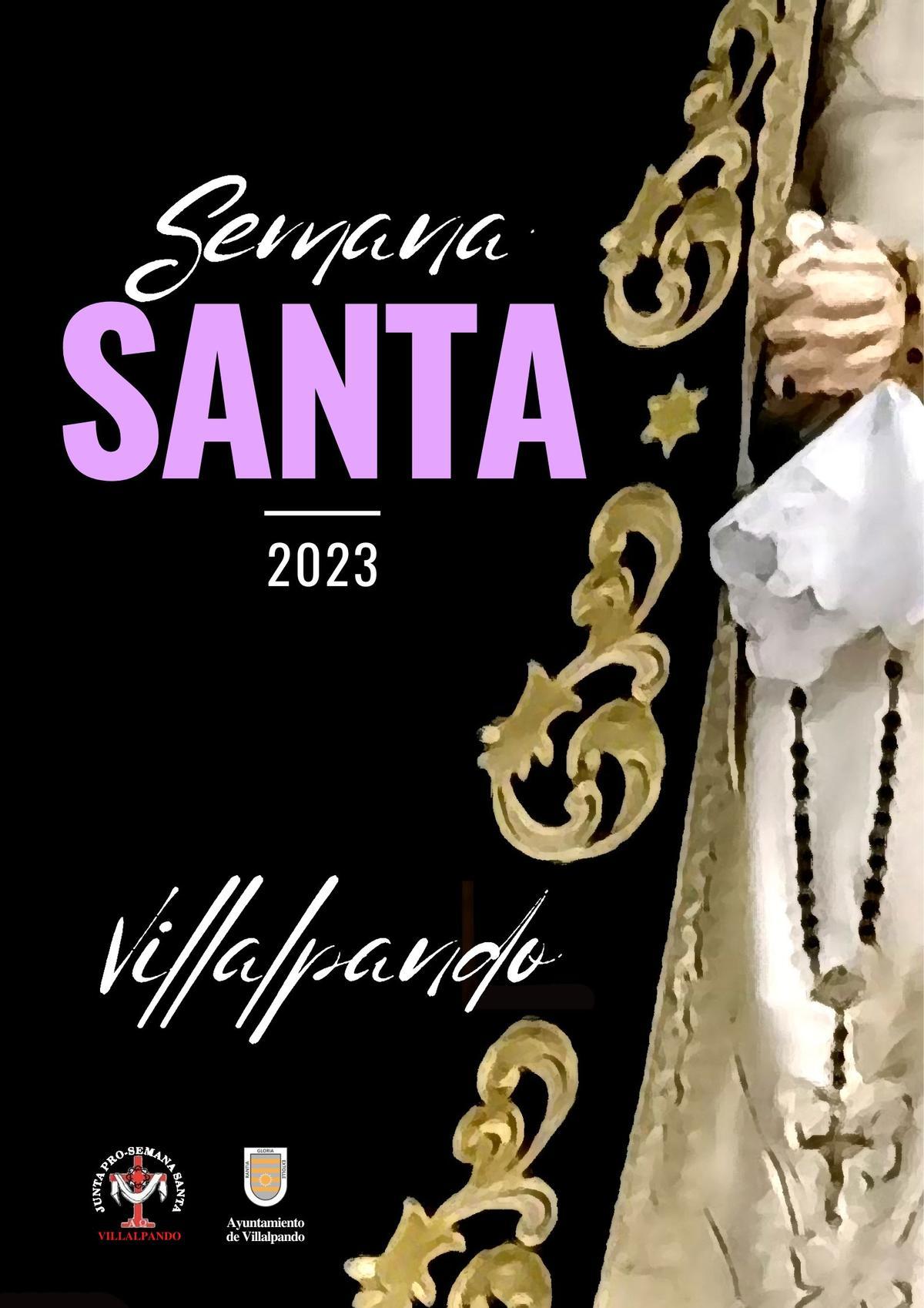 Cartel anunciador de la Semana Santa de Villalpando 2023, obra de Álvaro González.