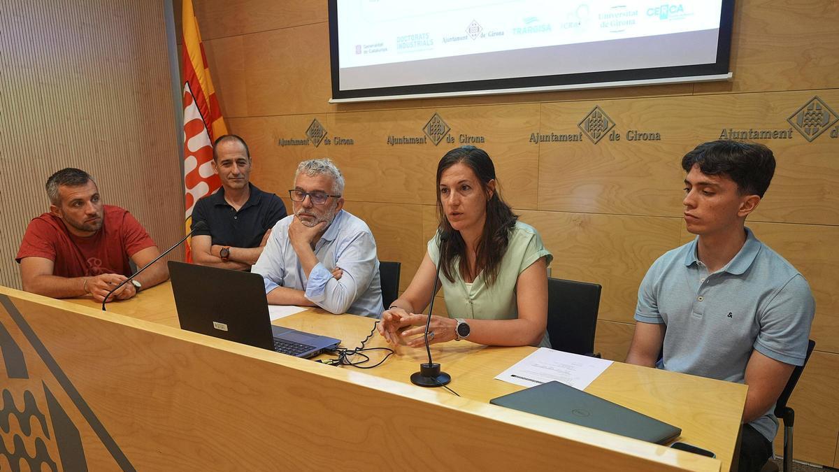 Una imatge de la presentació dels avenços dels doctorats industrials.