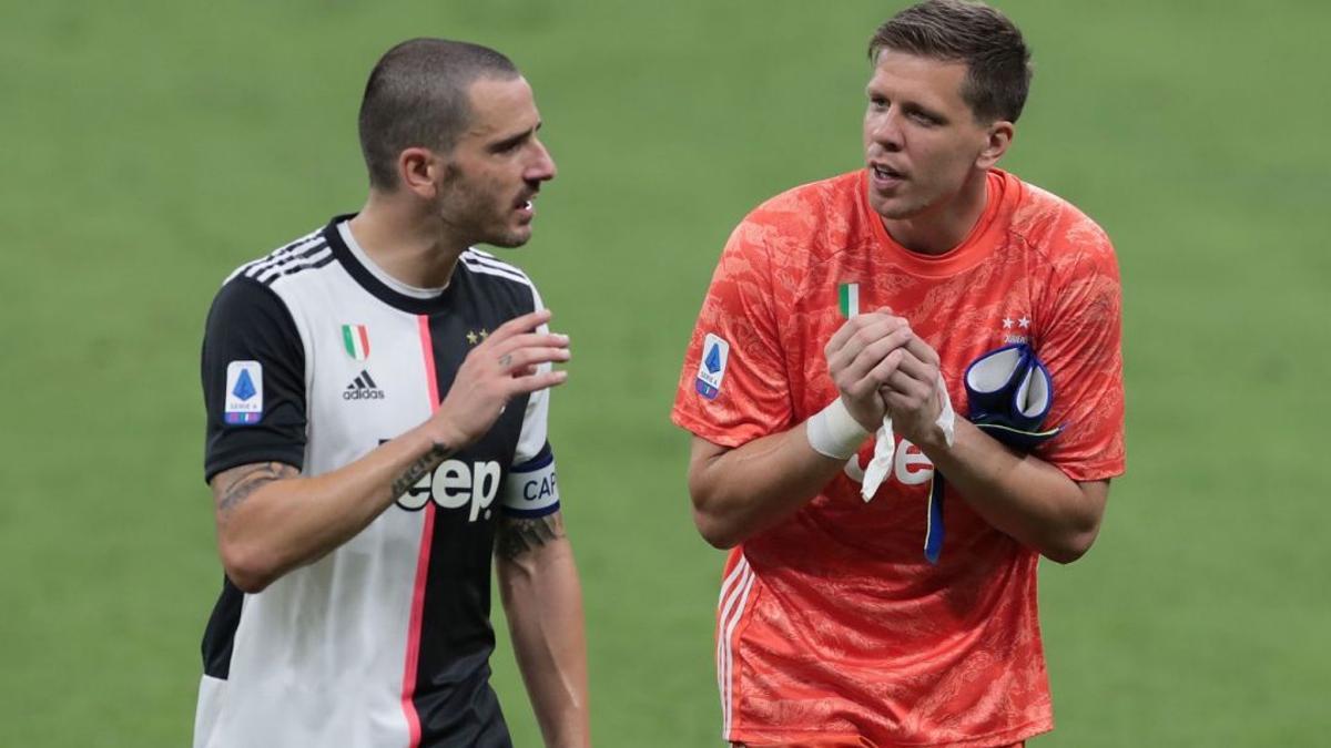 Bonucci y Szczesny, durante su etapa en la Juventus
