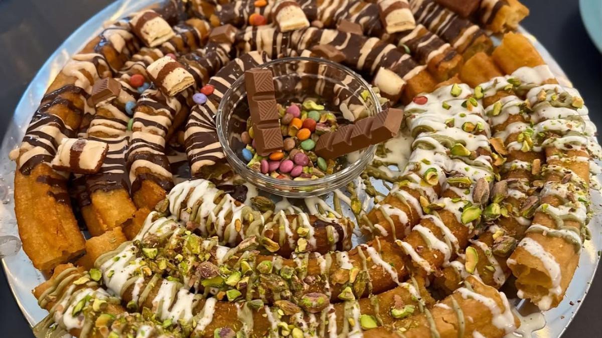 Así es la rueda de churros que sirven en A-Típico