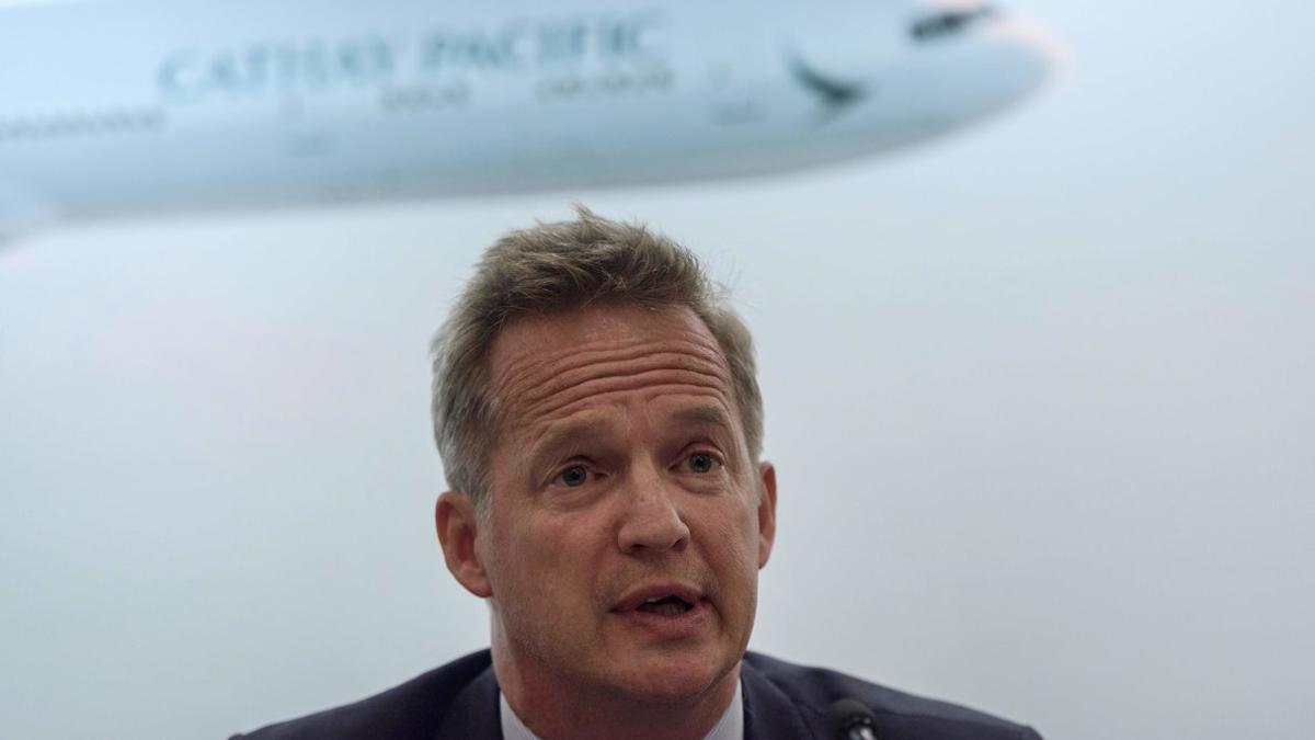 El ya exCEO de Cathay Pacific, Rupert Hogg.