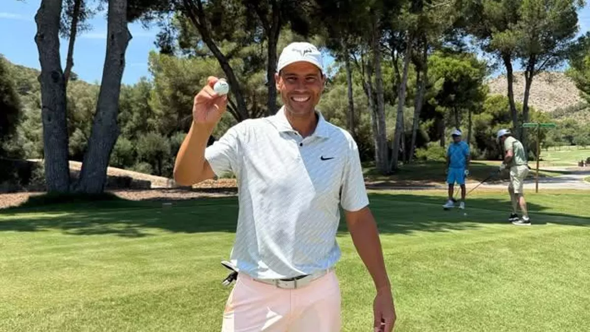 Rafa Nadal cumple el sueño de todo golfista