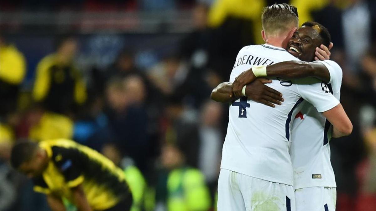 El Tottenham celebró por todo lo alto un triunfo que dejó tocado al Borussia
