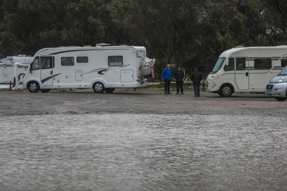 Temporal de lluvia en Elche