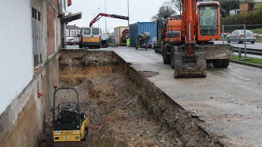 Reparan la calle Rodrigo Muñiz Fernández de El Berrón