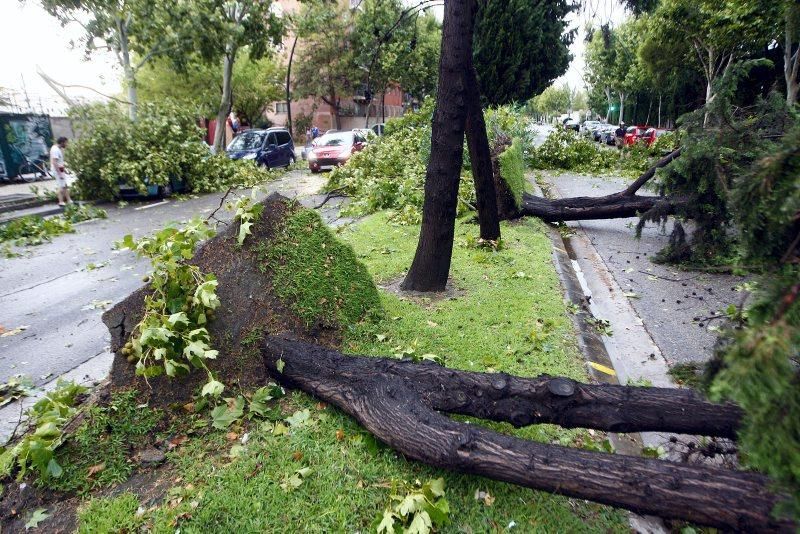 Fuerte tormenta en Zaragoza