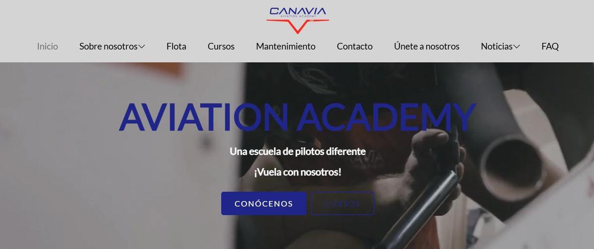 Canavia, escuela de formación aeronáutica con sede en el sur de Gran Canaria.