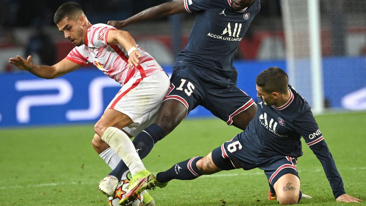 Buen ambiente en el entrenamiento del PSG: El cariñoso pelotazo de Messi a Verratti antes del duelo ante el City