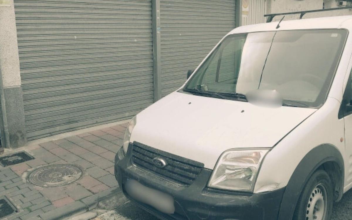 Furgoneta que recientemente se recuperó en Los Dolores.