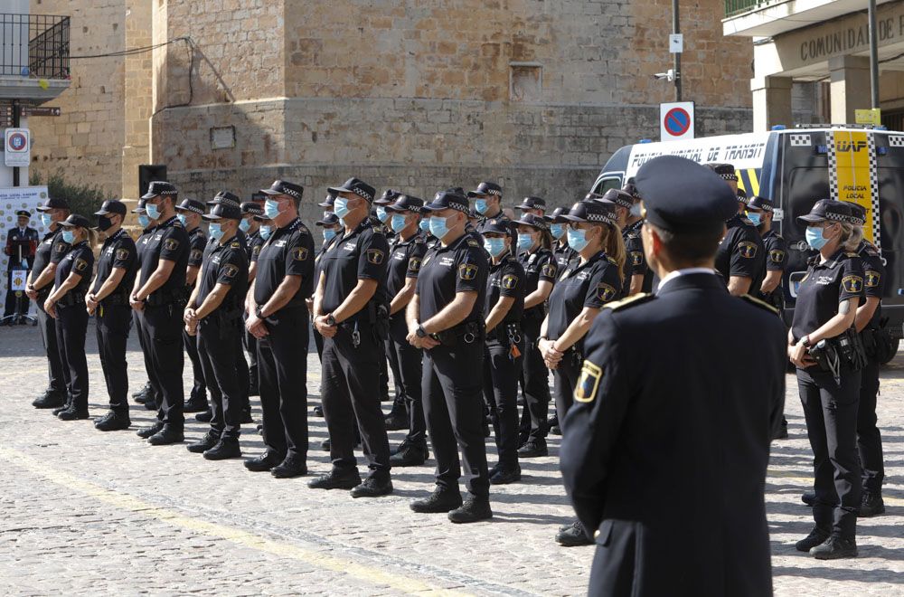 Acto institucional de la Policía Local en Sagunt.