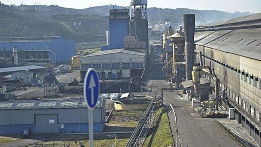 Fábrica de aluminio de Alcoa en A Coruña.