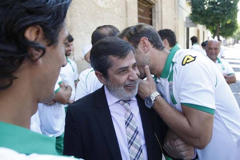 Ofrenda floral del Córdoba Cf a San Rafael