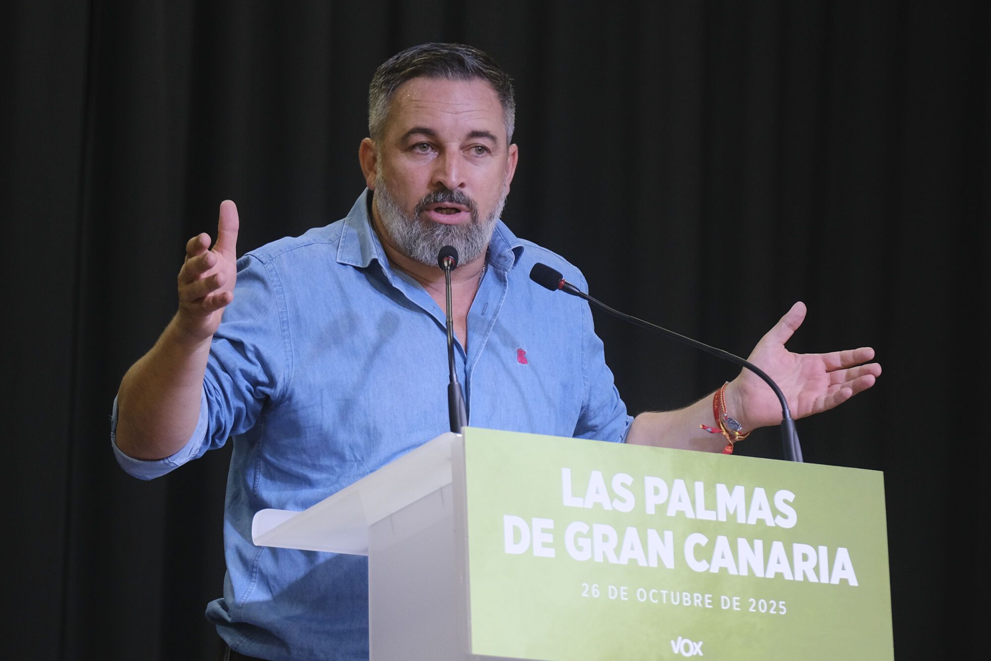 Acto de Santiago Abascal en el Círculo Mercantil