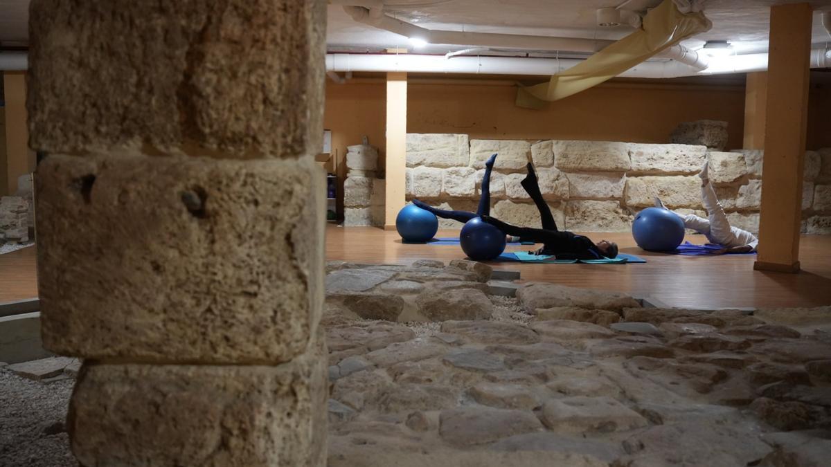 El gimnasio Hidrosport esconde un secreto arqueológico.