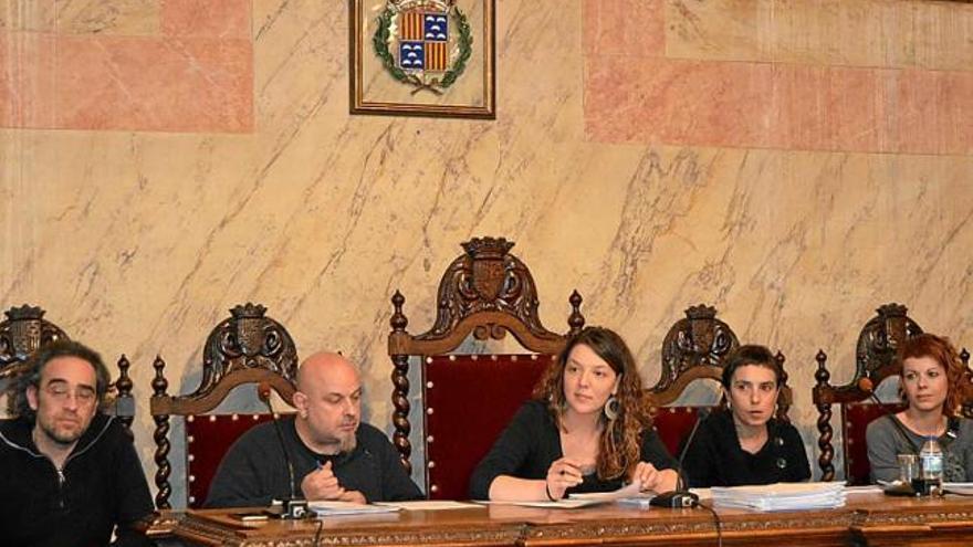 L&#039;alcaldessa i regidora de Participació Popular, Montse Venturós, al ple