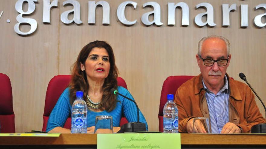 Inés Miranda y Miguel Hidalgo, durante la presentación de las jornadas.