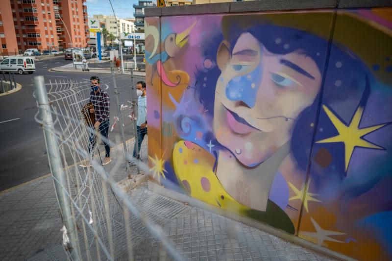 Murales y estado de las obras del Parque de Las Indias