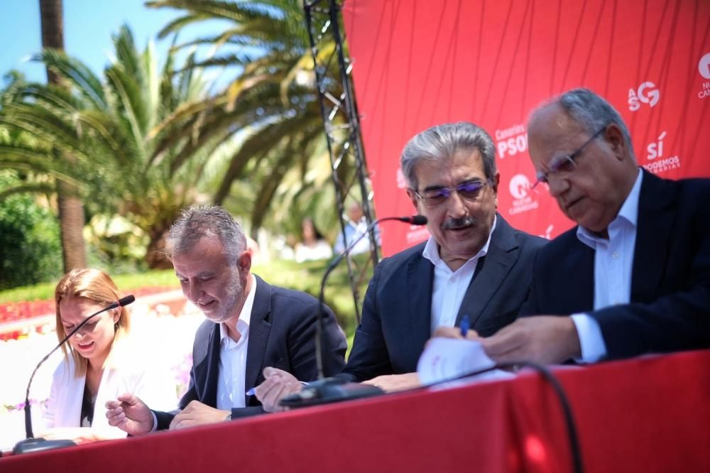 Firma del 'Pacto de Progreso' para Canarias