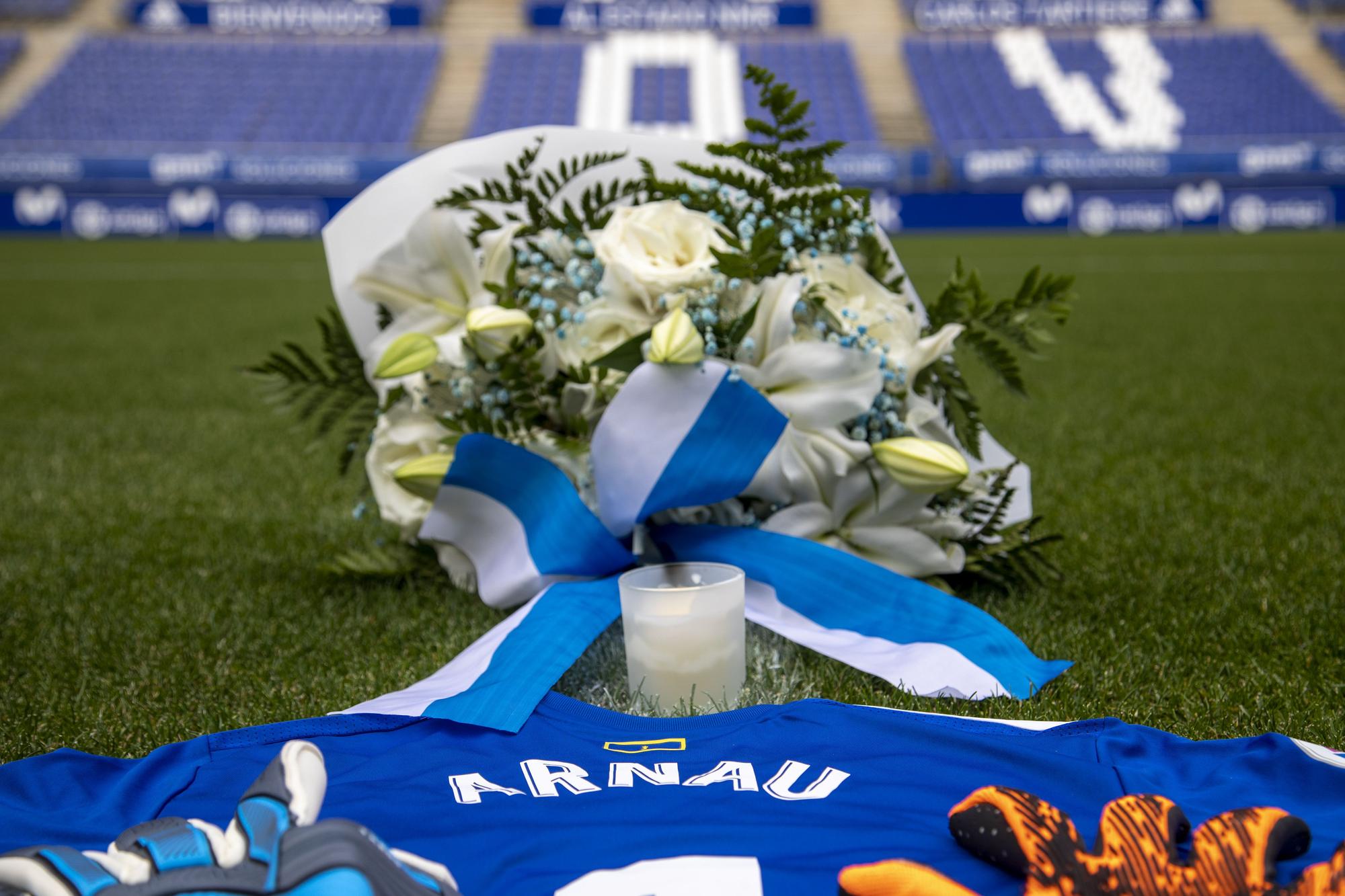 Las imágenes el homenaje a Arnau en el Tartiere