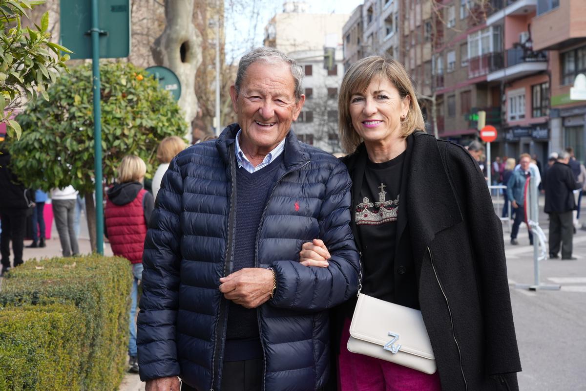 El ganadero Manolo Beltrán y Marián Alaiz.