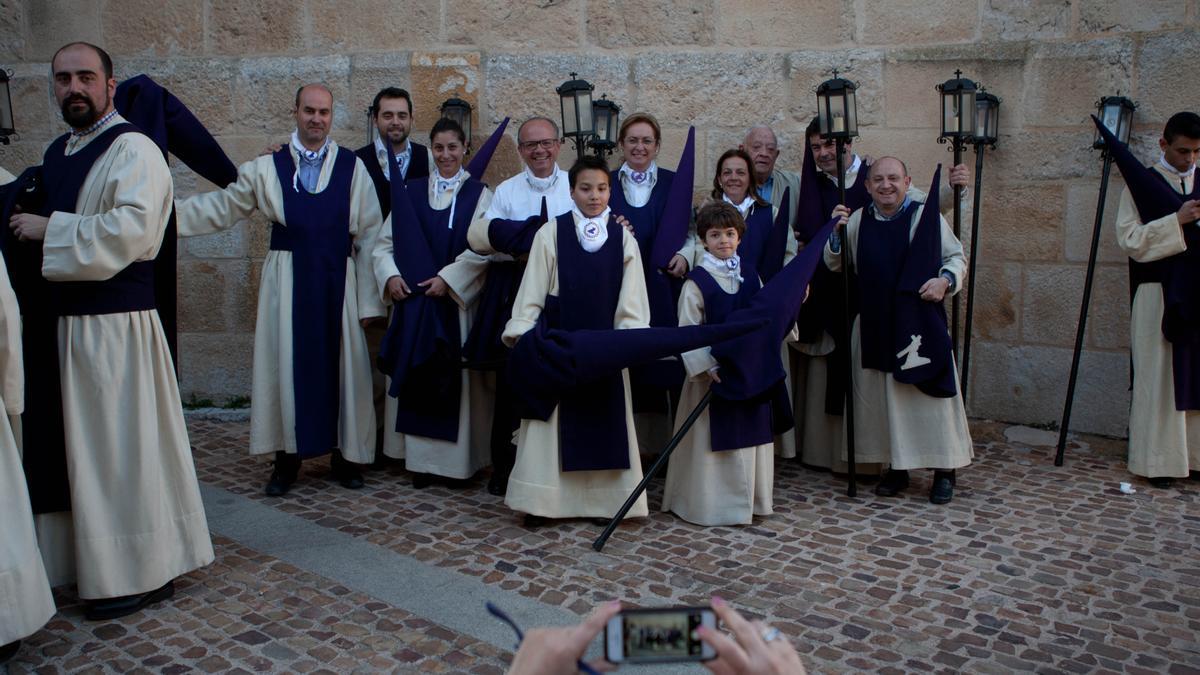 Ramón Hernández, patriarca de una familia de semanasanteros de Zamora muy vinculada al Vía Crucis