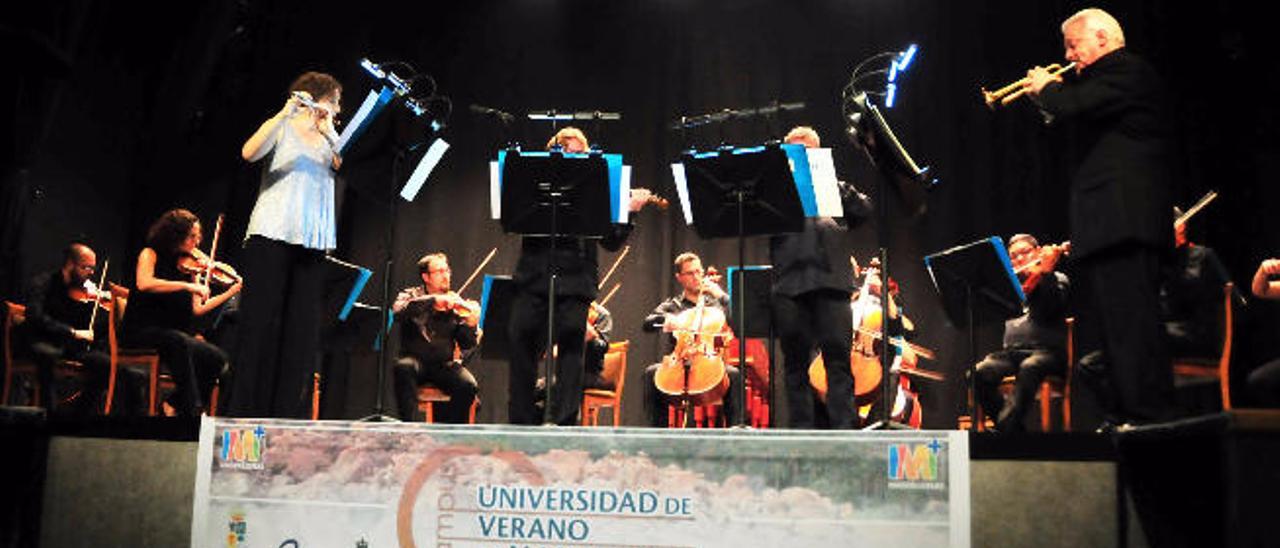 Imagen del concierto inaugural del X Festival de Trompeta, en el Centro Cultural Maspalomas.