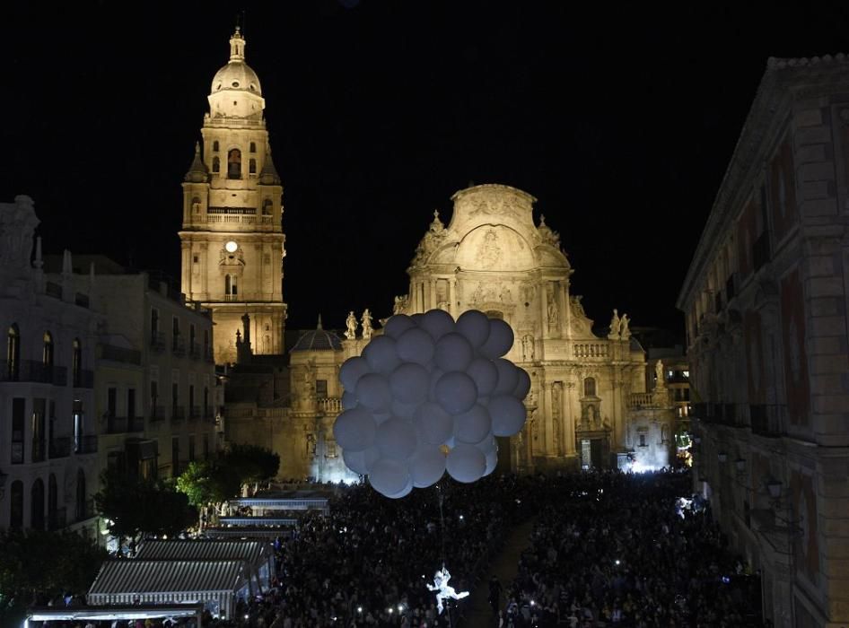 Así ha llegado Papa Noel a Murcia