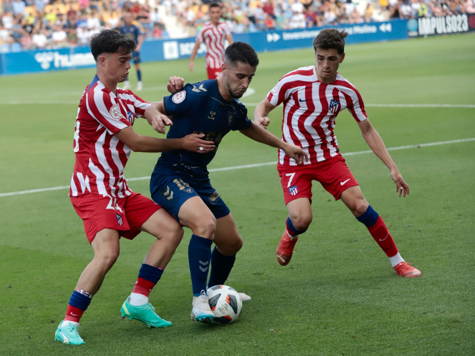 UCAM Murcia-Atlético de Madrid B: Empate en la ida de la final por el ascenso a 1ªRFEF