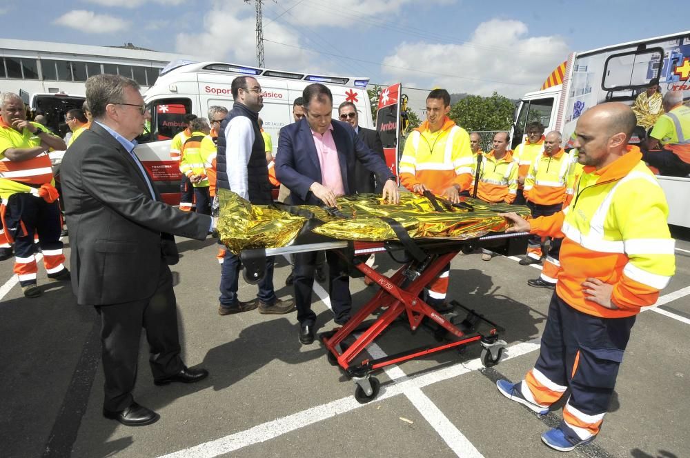 Asturias estrena nueva flota de ambulancias