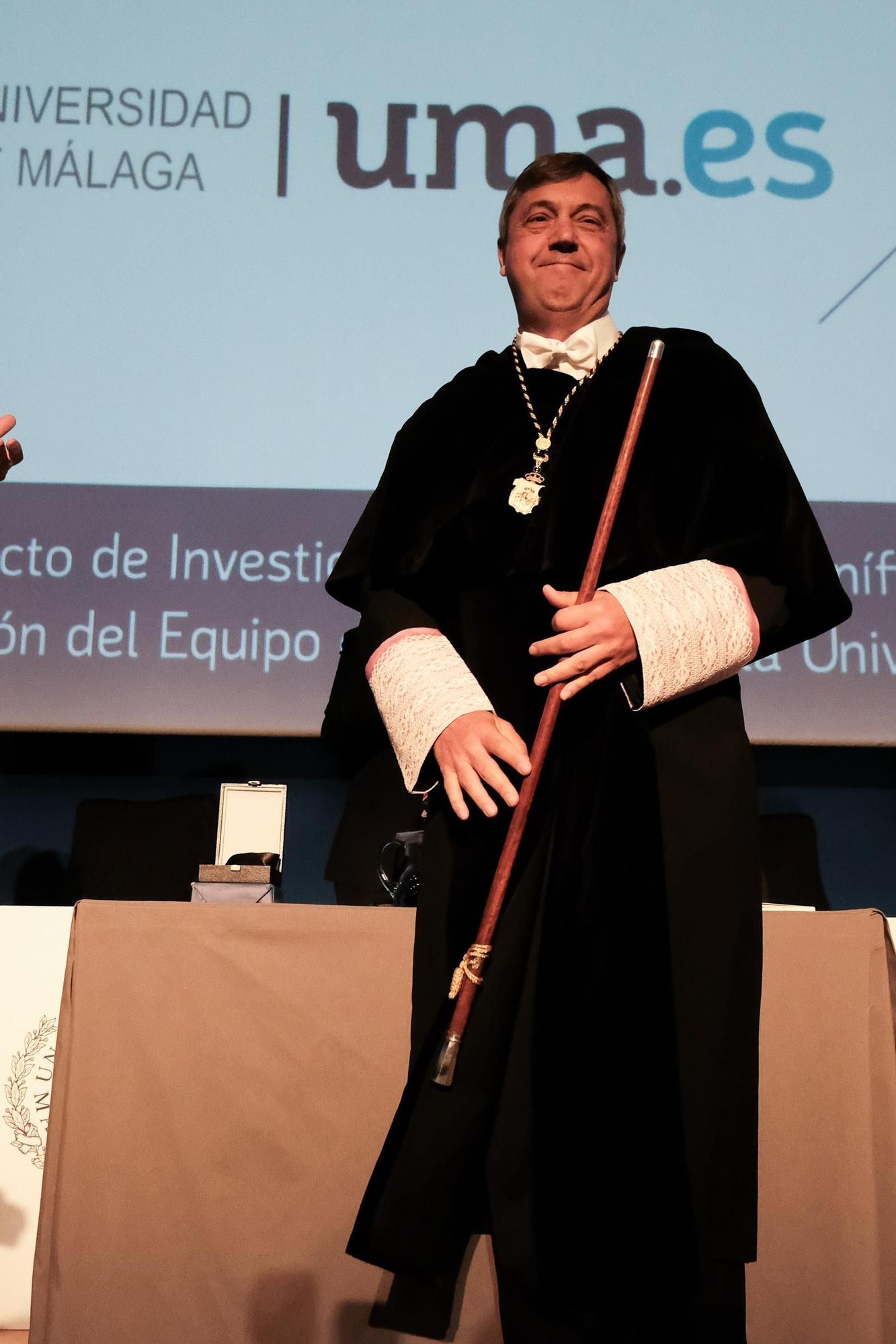 Acto de toma de posesión oficial del nuevo rector de la Universidad de Málaga y su equipo de gobierno