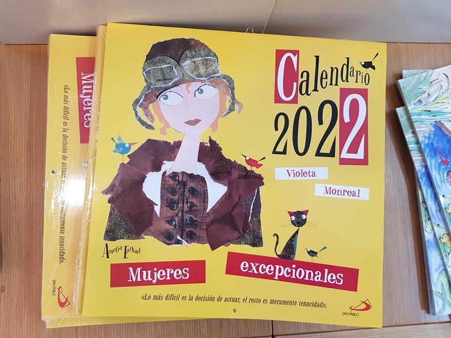 Der &quot;Calendatrio Pared Mujeres excepcionales 2022&quot;.