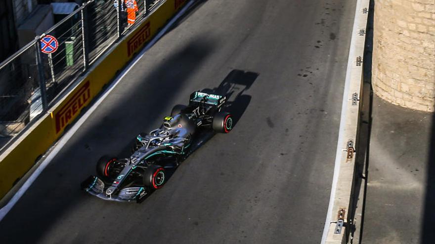 Valtteri Bottas, en el circuito de Bakú,.