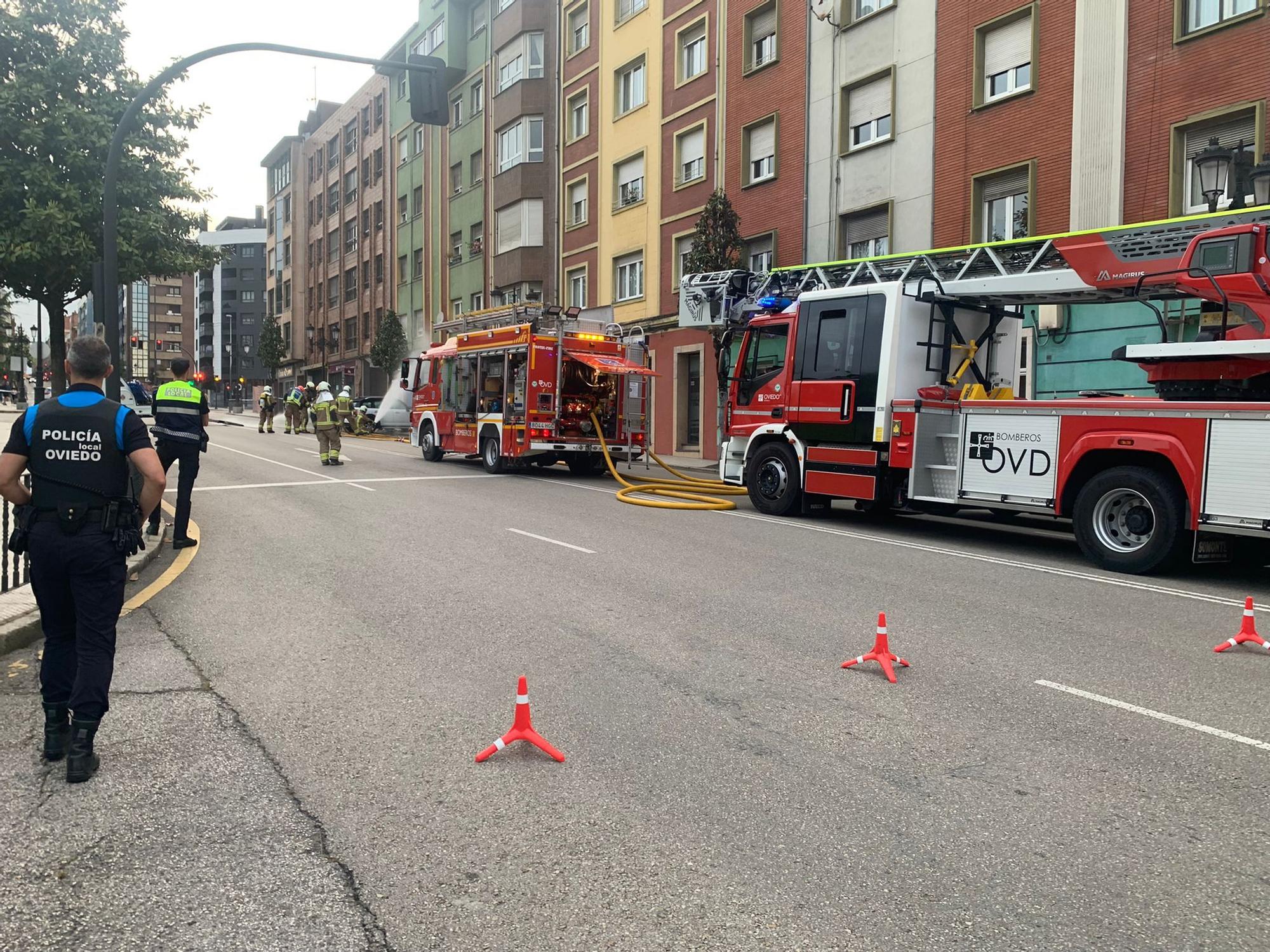 Cortan Fuertes Acevedo, en Oviedo, por un escape de gas