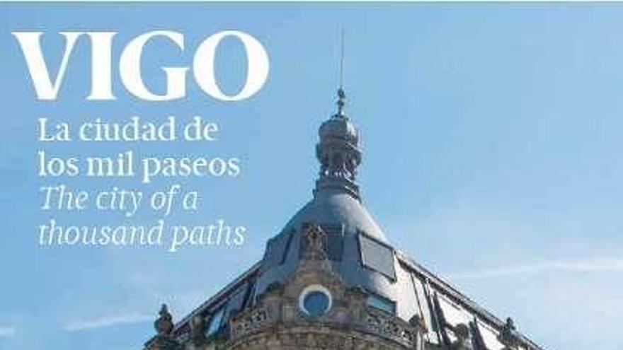 Páginas del reportaje sobre Vigo publicado en la revista de Air Nostrum. // FDV